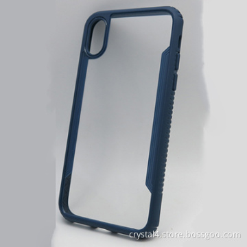 Clear anti sliding  glass case for iPhone X